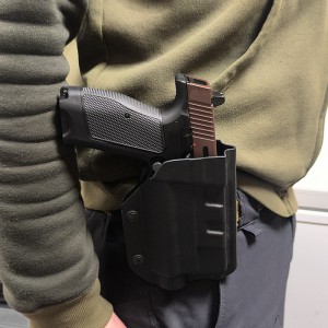 Компактная кобура МПЛ c Fenix GL22, черная, кайдекс с выбором крепления [STRIKE GEAR]